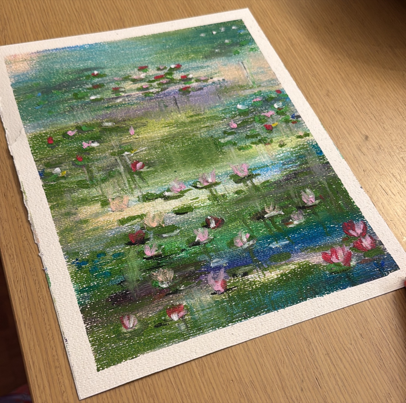 DIY Monet, oil pastel