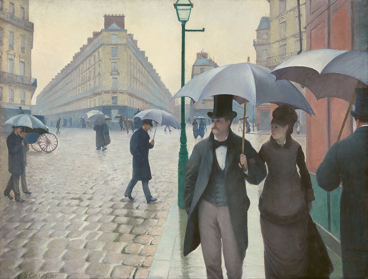 Paris Street; Rainy Day. Gustave Caillebotte, 1877.